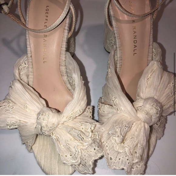 Loeffler Randall Camillia embroidered Pearl sandals 5 - Picture 4 of 7